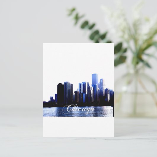 Chicago Illinois Postkarte (Stehend Vorderseite)