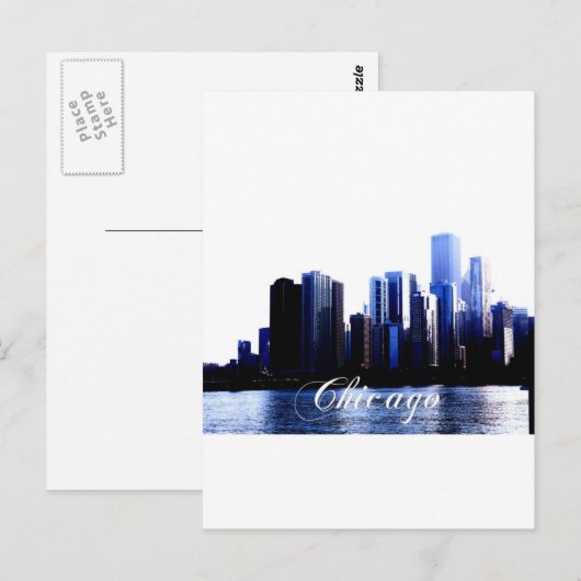 Chicago Illinois Postkarte (Vorne/Hinten)