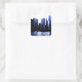 Chicago Illinois Quadratischer Aufkleber (Tasche)