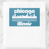 Chicago, Illinois Rechteckiger Aufkleber (Tasche)