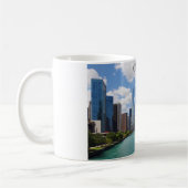 Chicago Illinois River City Skyline Travel Foto Kaffeetasse (Links)