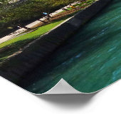 Chicago Illinois River Skyline Travel Foto Poster (Ecke)