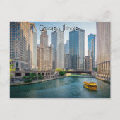 Chicago Illinois Riverway Postkarte (Vorderseite)