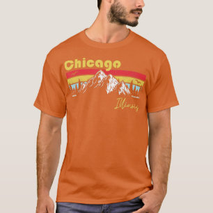 Chicago Illinois Roots Heimat Vintag Zuhause Staat T-Shirt