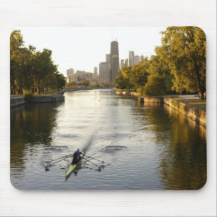 Chicago, Illinois, Rowers in der Lagune von Lincol Mousepad
