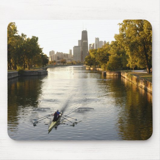 Chicago, Illinois, Rowers in der Lagune von Lincol Mousepad (Vorne)