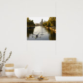 Chicago, Illinois, Rowers in Lincoln Park Lagoon Poster (Küche)