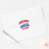 Chicago, Illinois Runder Aufkleber (Umschlag)