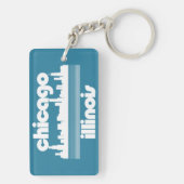 Chicago, Illinois Schlüsselanhänger (Rückseite)