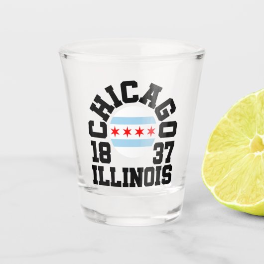 Chicago, Illinois Schnapsglas (Vorderseite)