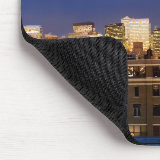 Chicago, Illinois, Skyline aus West Loop Mousepad (Ecke)