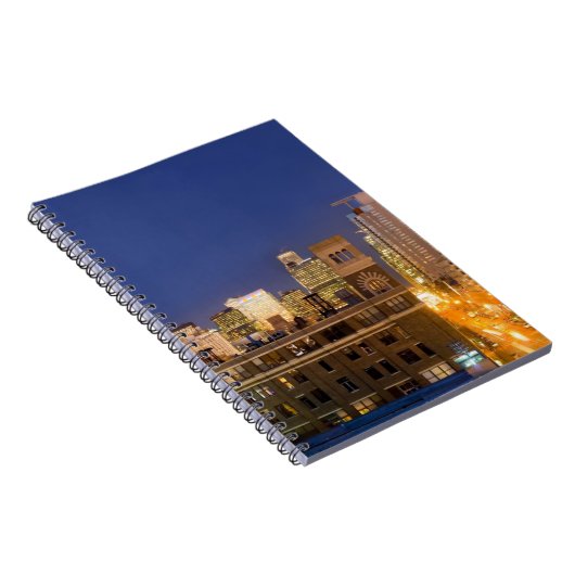 Chicago, Illinois, Skyline aus West Loop Notizblock (Rechte Seite)