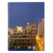 Chicago, Illinois, Skyline aus West Loop Notizblock (Vorderseite)