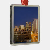 Chicago, Illinois, Skyline aus West Loop Ornament Aus Metall (Rechts)