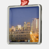 Chicago, Illinois, Skyline aus West Loop Ornament Aus Metall (Links)