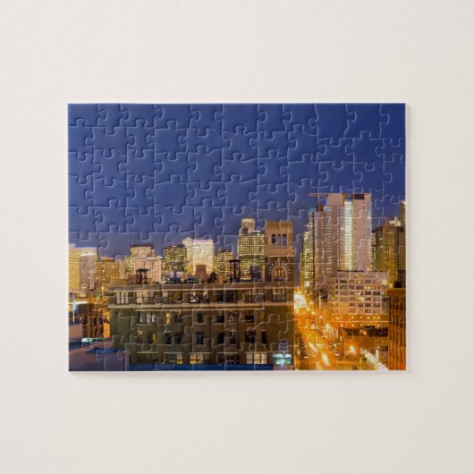 Chicago, Illinois, Skyline aus West Loop Puzzle (Horizontal)