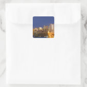 Chicago, Illinois, Skyline aus West Loop Quadratischer Aufkleber (Tasche)