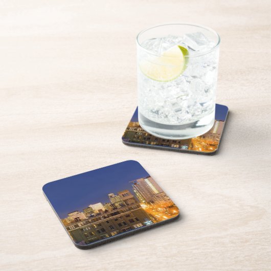 Chicago, Illinois, Skyline aus West Loop Untersetzer (Rechte Seite)