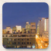 Chicago, Illinois, Skyline aus West Loop Untersetzer (Vorderseite)