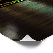 Chicago, Illinois Skyline bei Nacht Poster (Ecke)