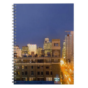 Chicago, Illinois, Skyline-Blick vom West Loop Notizblock