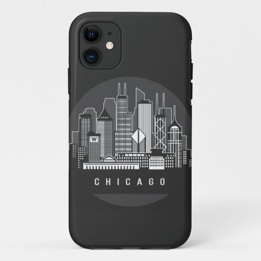 Chicago Illinois Skyline Case-Mate iPhone Hülle (Rückseite)