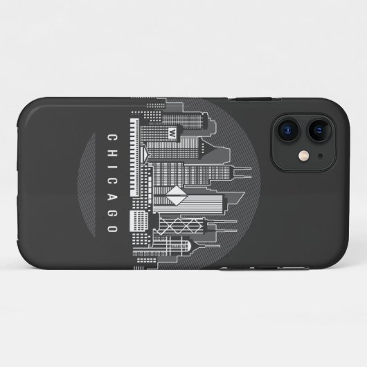 Chicago Illinois Skyline Case-Mate iPhone Hülle (Rückseite (Horizontal))
