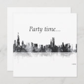 CHICAGO ILLINOIS SKYLINE - Einladung (Vorne/Hinten)