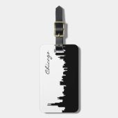 Chicago Illinois Skyline Gepäckanhänger (Vorderseite vertikal)