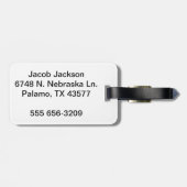 Chicago Illinois Skyline Gepäckanhänger (Rückseite horizontal)