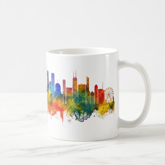Chicago Illinois Skyline Kaffeetasse (Rechts)