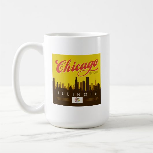 Chicago Illinois Skyline Kaffeetasse (Links)