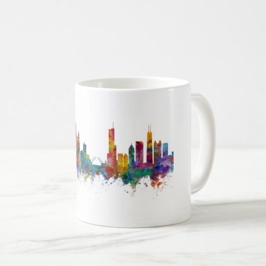 Chicago Illinois Skyline Kaffeetasse (VorderseiteRechts)