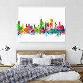 Chicago Illinois Skyline Leinwanddruck (Insitu (Schlafzimmer))