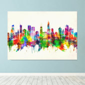 Chicago Illinois Skyline Leinwanddruck (Insitu (Holzboden))