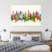 Chicago Illinois Skyline Leinwanddruck (Insitu (Schlafzimmer))