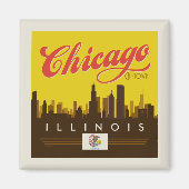 Chicago Illinois Skyline Magnet (Vorne)
