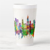 Chicago Illinois Skyline Milchtasse (Vorderseite)