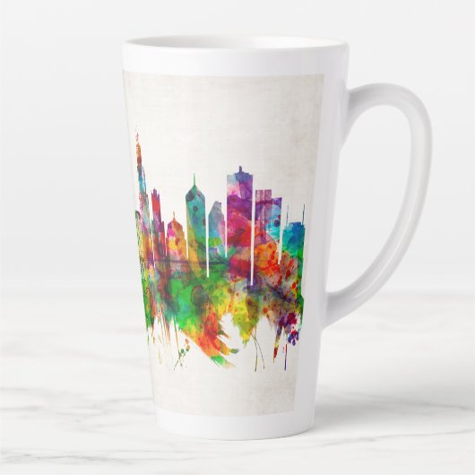 Chicago Illinois Skyline Milchtasse (Rechts)