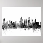 Chicago Illinois Skyline Poster (Vorne)