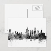 Chicago Illinois Skyline Postkarte (Vorne/Hinten)