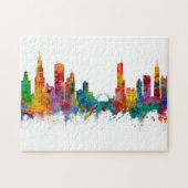 Chicago Illinois Skyline Puzzle (Horizontal)