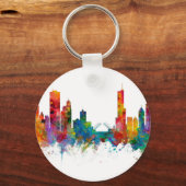 Chicago Illinois Skyline Schlüsselanhänger (Vorderseite)