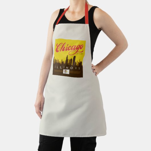Chicago Illinois Skyline Schürze (InSitu)