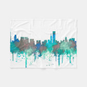 Chicago Illinois Skyline-SG-Dschungel Fleecedecke (Vorderseite (Horizontal))