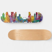 Chicago Illinois Skyline Skateboard (Horizontal)