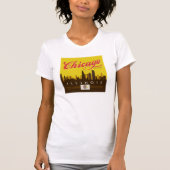 Chicago Illinois Skyline T-Shirt (Vorderseite)