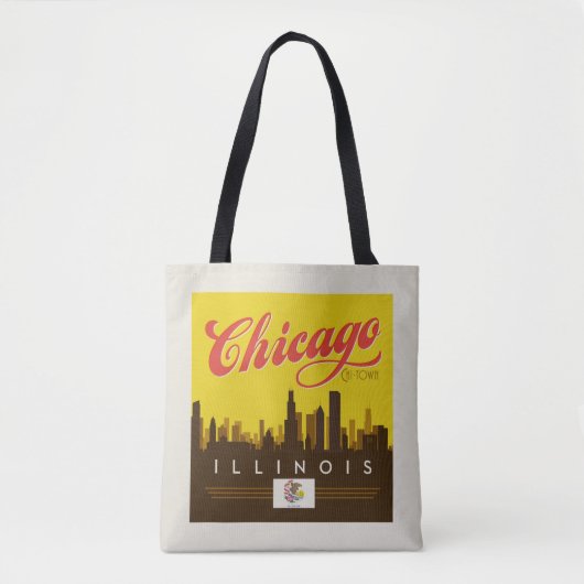 Chicago Illinois Skyline Tasche (Vorderseite)