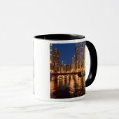 Chicago, Illinois, Skyline und Chicago River bei 2 Tasse (VorderseiteRechts)