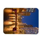 Chicago, Illinois, Skyline und Chicago River Magnet (Horizontal)